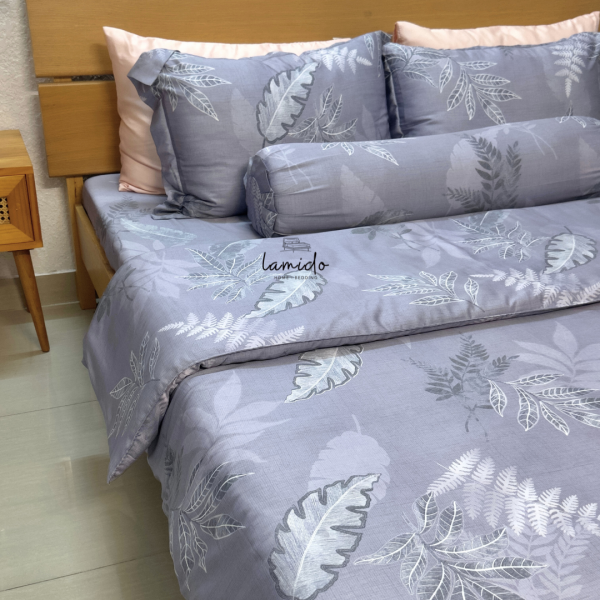 Bộ chăn ga gối 5 món lụa tencel 80s