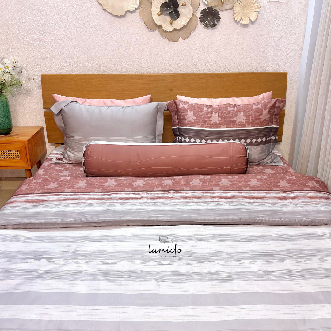 Chăn chần lụa tencel Sọc Đỏ 5 Chăn chần lụa tencel Sọc Đỏ - Image 5