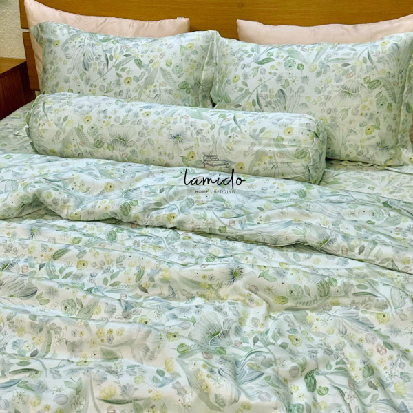 Bộ chăn ga gối 5 món lụa Tencel 80s - Image 9