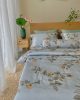Bo chan ga goi 5 mon Lua Tencel 60s Hoa mao ga trang xanh