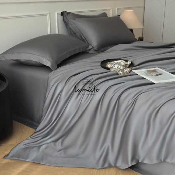 Bộ chăn ga gối 5 món lụa tencel 60s