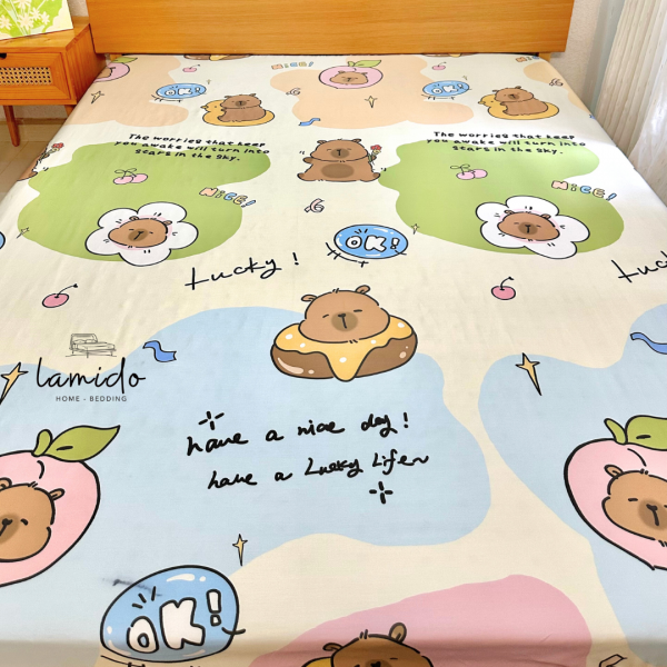 Ga trải giường lụa Tencel 80s CapyBara