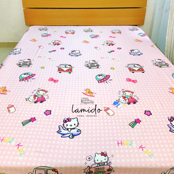 Ga trải giường lụa Tencel 80s Hello Kitty 2