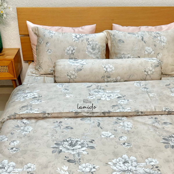 Bộ chăn ga gối 5 món Lụa Tencel