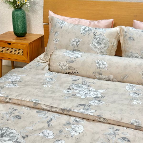 Bộ chăn ga gối 5 món Lụa Tencel - Image 14