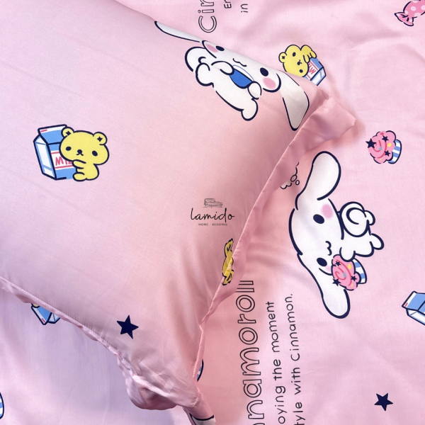 Vỏ gối nằm lụa tencel Cinnamoroll Hồng
