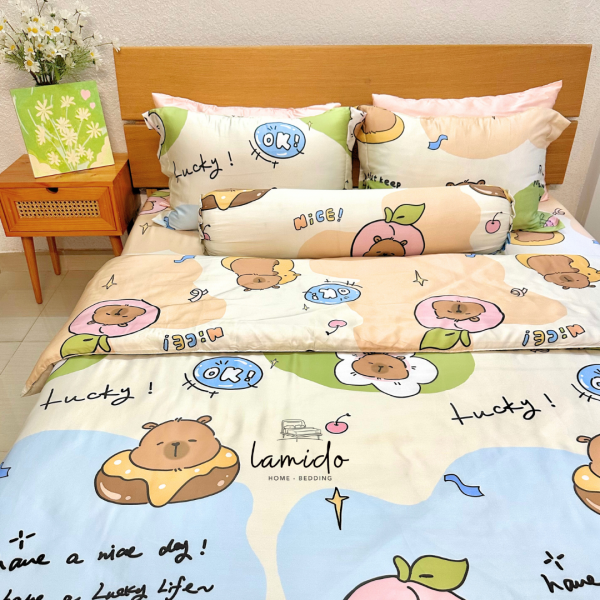 Bộ chăn ga gối 5 món Lụa Tencel 80s - Image 7