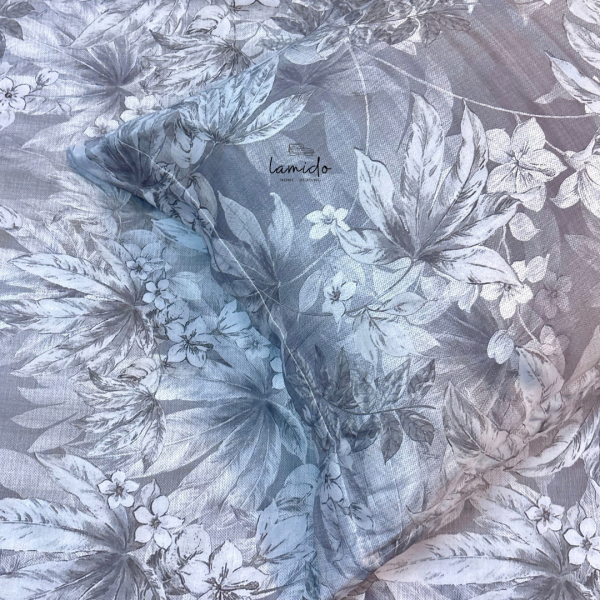 Vỏ gối nằm lụa tencel Hoa Xám Chì 80s
