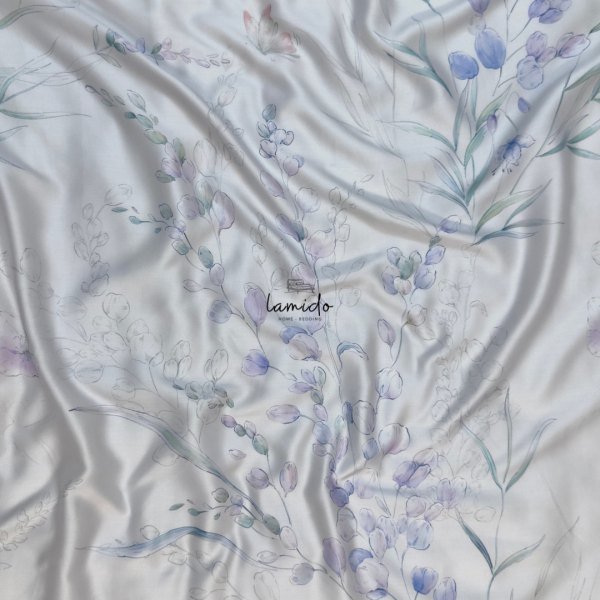 Bộ chăn ga gối 5 món Lụa Tencel 80s Hoa Bướm - Image 3