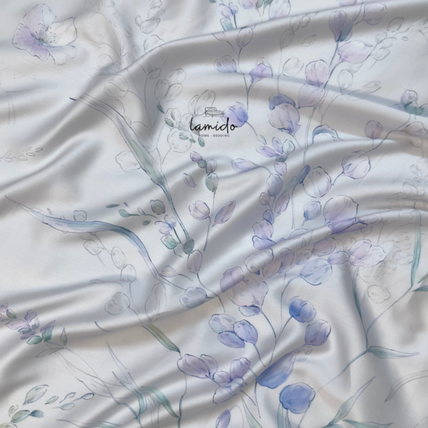 Bộ chăn ga gối 5 món Lụa Tencel 80s Hoa Bướm - Image 2