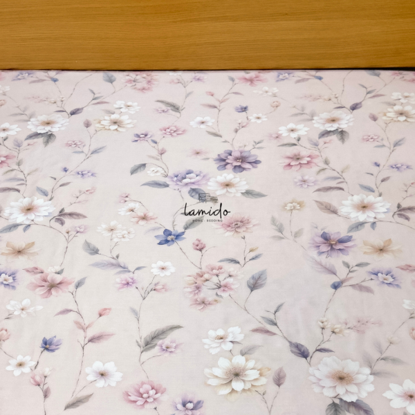 Bộ chăn ga gối 5 món Lụa Tencel 80s Hoa Hồng Phấn - Image 12